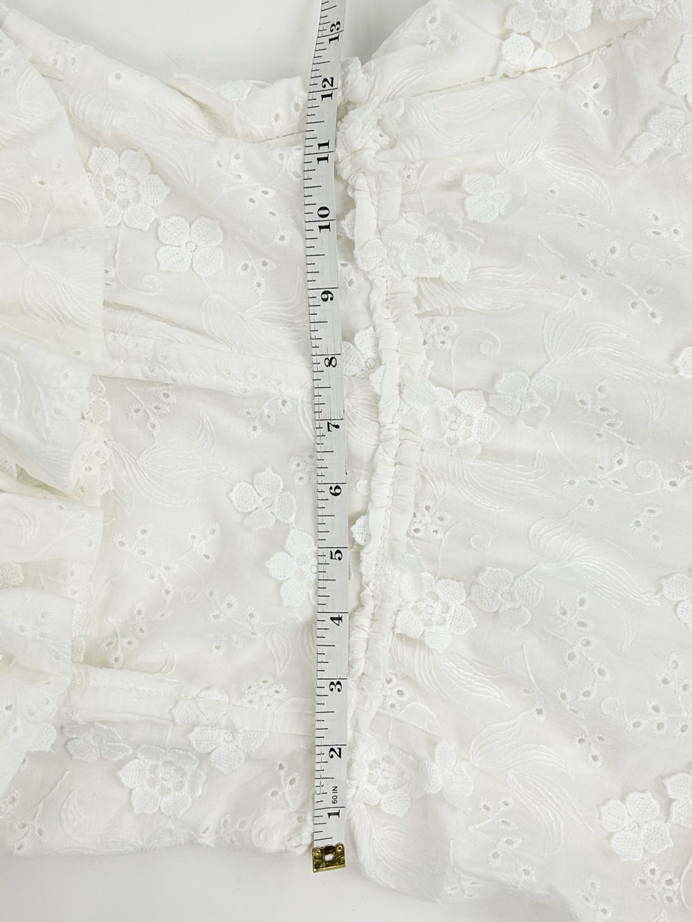 ASTR The Label White Floral Embroidered Maxi Dress XS Bridal Wedding - Picture 7 of 14